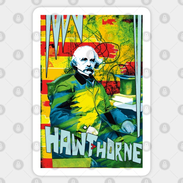 Nathaniel Hawthorne Sticker by Exile Kings 